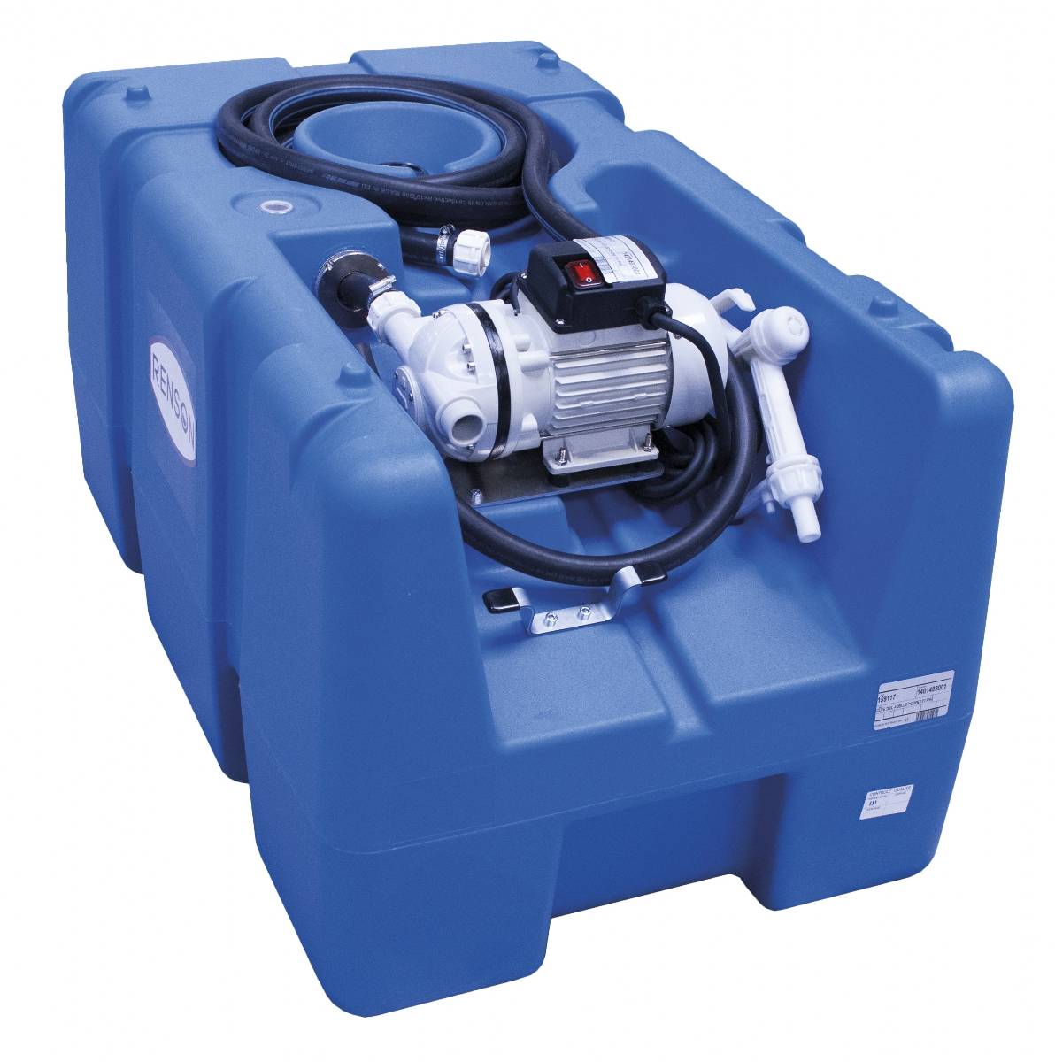 Cuve Mobile 200l Adblue Pompe 12v 35l/m Pist Manuel