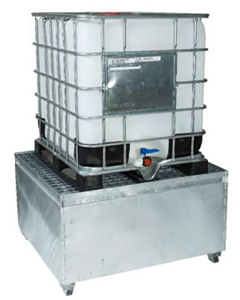 SD Pack - bac de retention pour cuve 1000l GRV IBC acier galvanisé