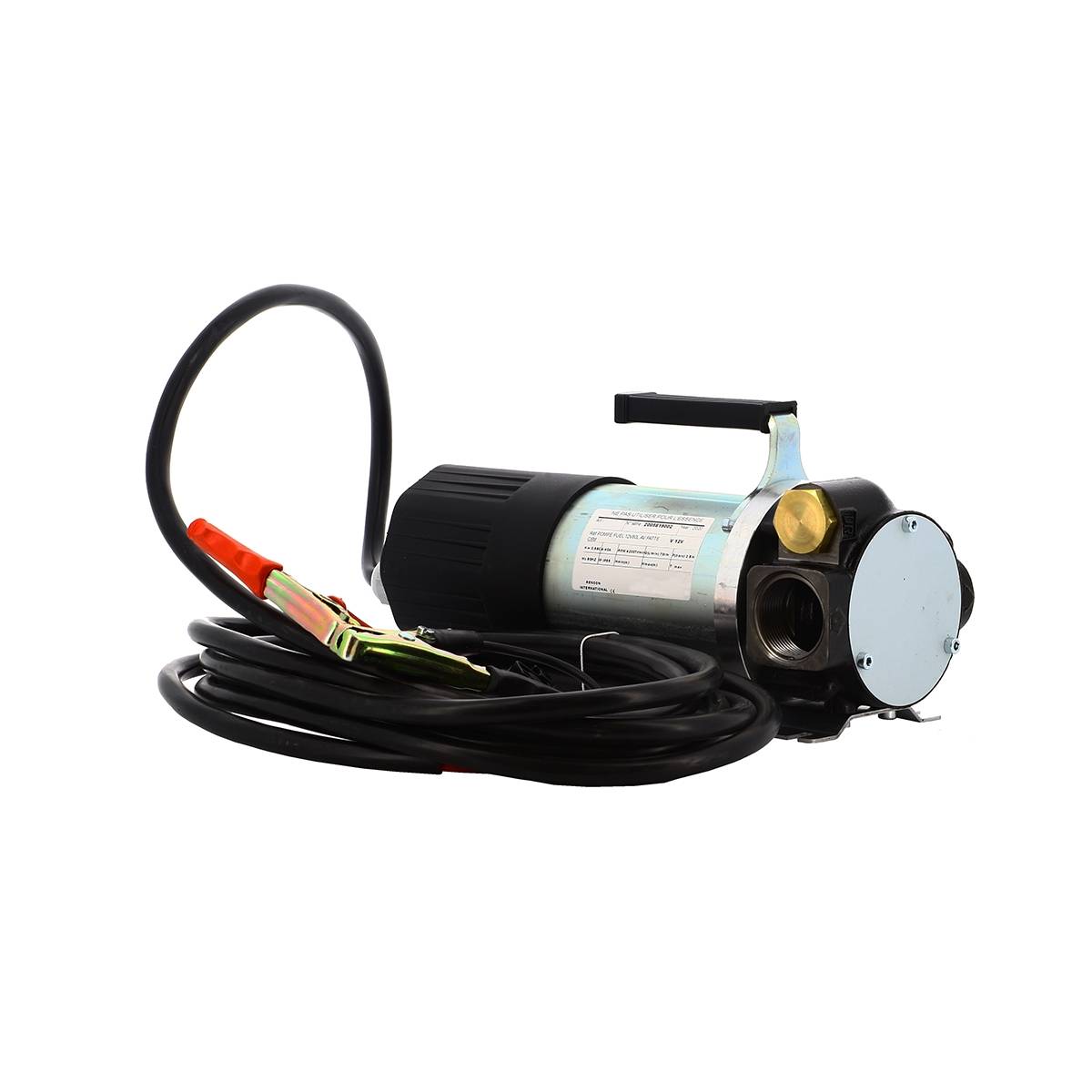 Pompe De Transfert Gasoil 24V 80L/min Avec Tuyaux, Pistolet Et