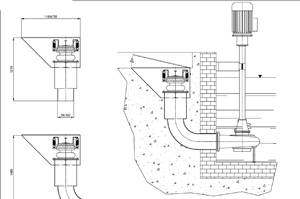 VANNE DE FLUSHING DROITE GALVA POUR TUYAU Ø 300MM