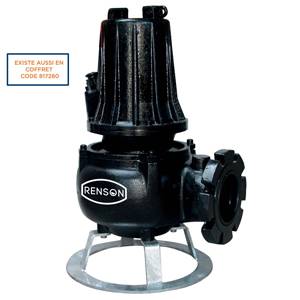 POMPE RELEVAGE TRI FONTE ROUE MONOCANALE 3KW DN100 SUR SOCLE