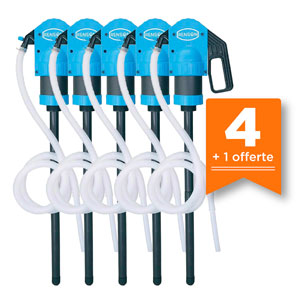 POMPE MANUELLE MULTIPRODUITS A LEVIER - LOT 4 + 1 OFFERTE