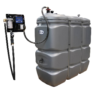 CUVE STOCKAGE FUEL PEHD 1500L STATION 230V 50L/M