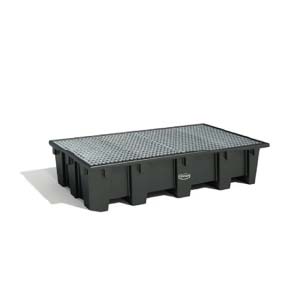 BAC DE RETENTION 2 IBC 1050L  CAILLEBOTIS ACIER GALVA