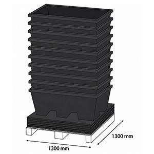 BAC 2 FÛT 240L C.PLASTIQUE