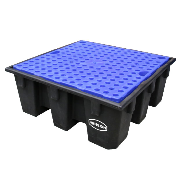 BAC RET 4 FUTS 450L PLASTIQUE AVEC CAILLEBOTIS PLASTIQUE