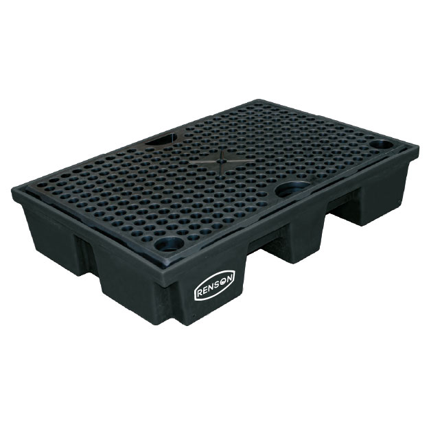 BAC RETENTION 120L PLASTIQUE AVEC CAILLEBOTIS PLASTIQUE