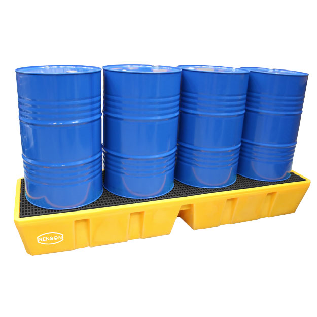BAC RET 4 FUTS EN LIGNE 450 LITRES PEHD