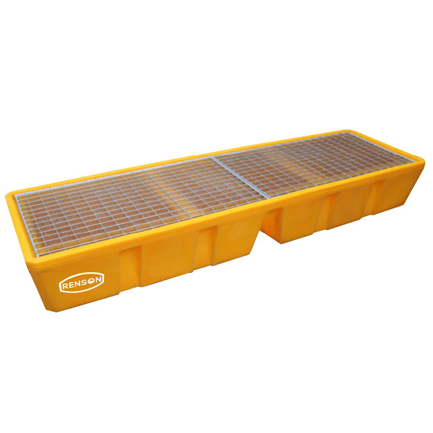 BAC RETENTION 4 FUTS EN LIGNE 450 LITRES GALVA