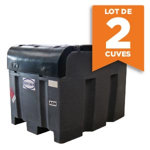CUVE DE RAVITAILLEMENT 400L POMPE 12V 50L/MIN - LOT DE 2 