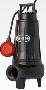 POMPE DE RELEVAGE 230V 0,55KW FONTE EAUX CHARGEES VERT. DN50