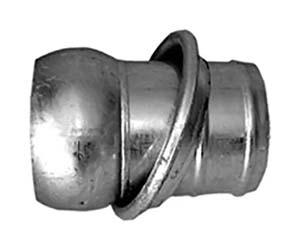 RACCORD MALE + MANCHON CANNELE & BALANCIER 108X108 ACIER GALV