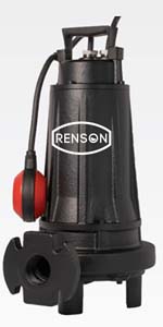 POMPE DE RELEVAGE 380V 0,9KW FONTE EAUX CHARGEES VERT. DN32