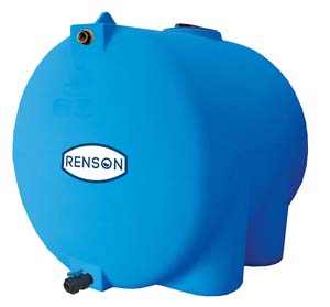 CUVE STOCKAGE HORIZONTALE BLEU ESPACE REDUIT 2000L PREEQUIPEE