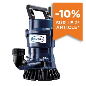 POMPE DE CHANTIER MONOPHASEE FONTE 0,4KW 225L/MIN DN50