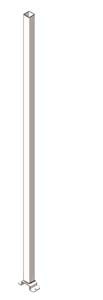 BARRE 80X80X4MM LONGUEUR 6M POUR POTENCE