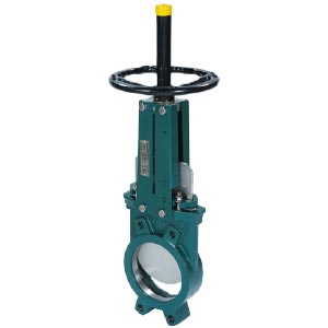VANNE GUILLOTINE FONTE DN100 VOLANT TIGE MONTANTE/NITRILE