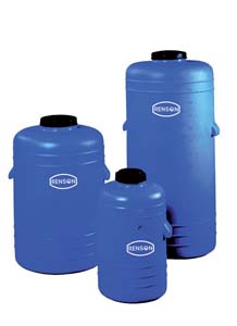 RESERVOIR CYLINDRIQUE VERTICAL 150L BLEU