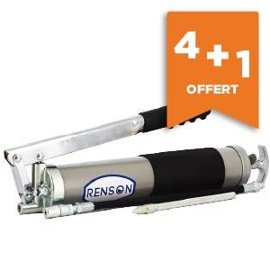 LOT 4+1 - POMPE A GRAISSE PRO  AVEC RIGIDE+FLEX AGRAFE 4 MORS