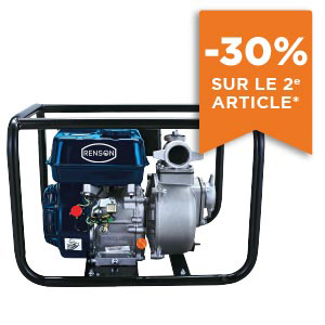 MOTOPOMPE EAUX CLAIRES 30M3/H MAXI